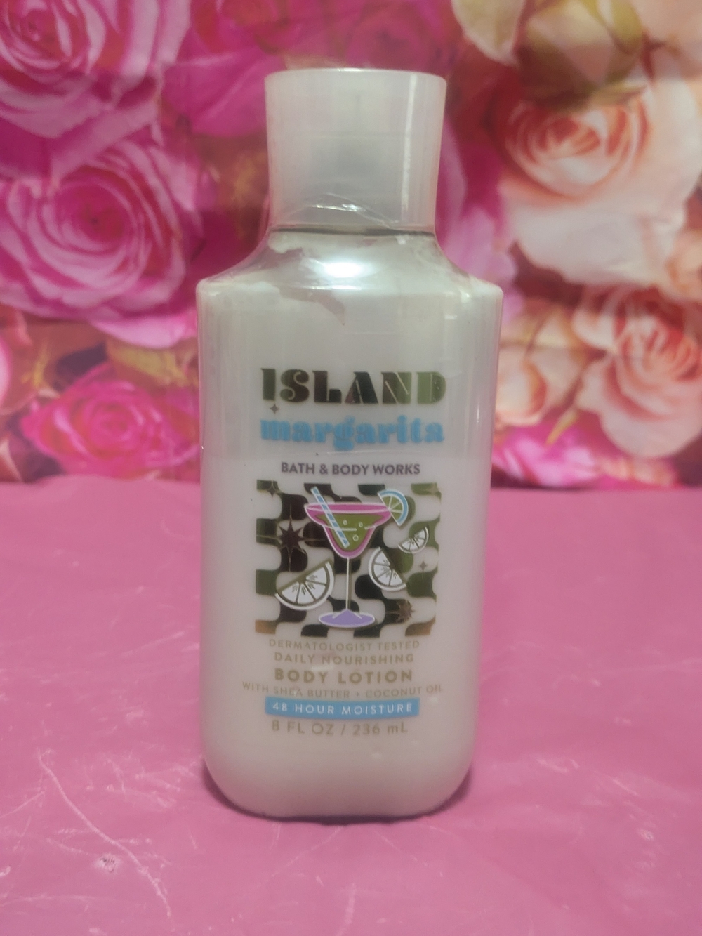 Bath & Body Works Island Margarita Body Lotion - White with Blue Accents